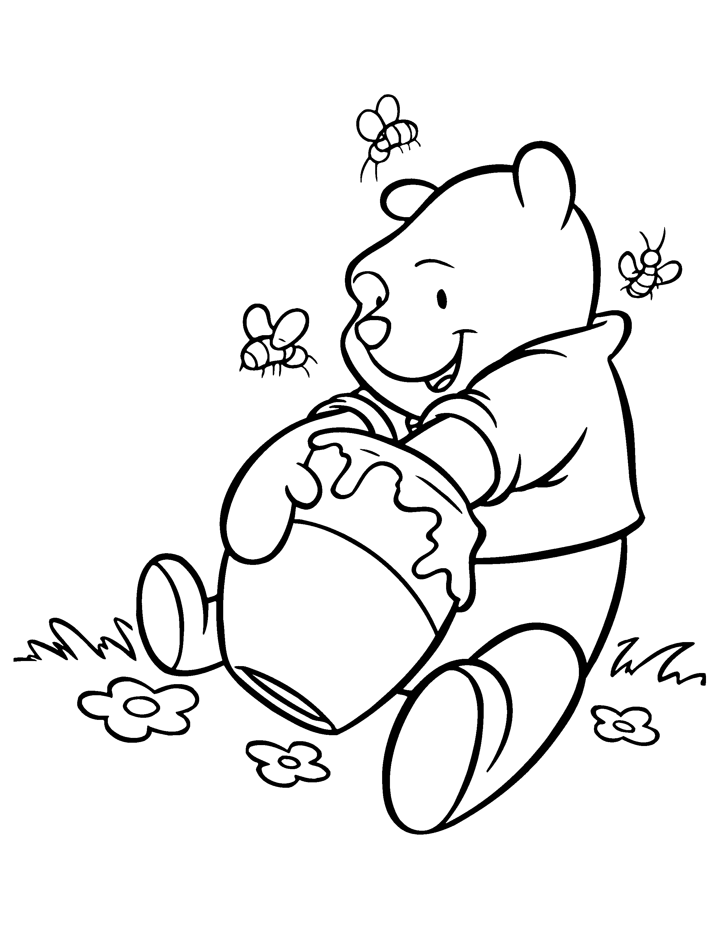 32+ Joyful Baby Pooh Bear Coloring Pages Free Printable