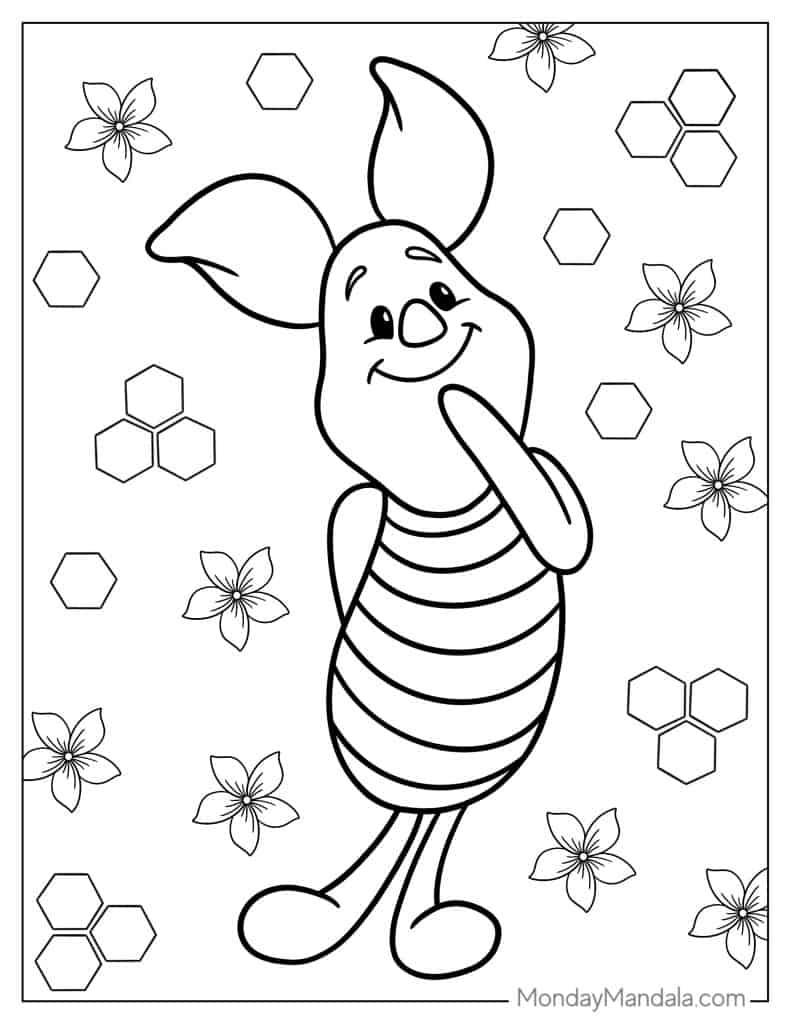 44+ Detailed Baby Winnie Pooh Coloring Pages with Simple Outline