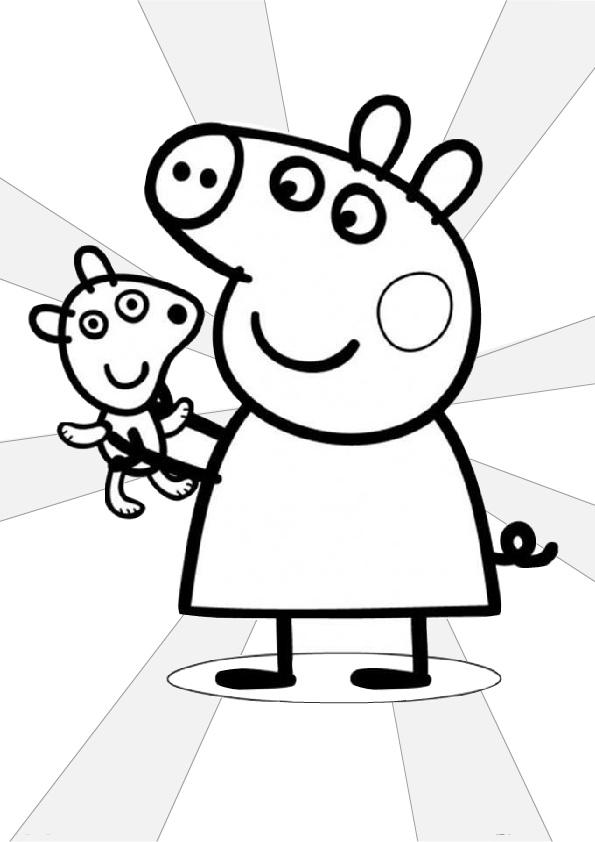 41+ Funtastic Easy Pig Coloring Pages Archives