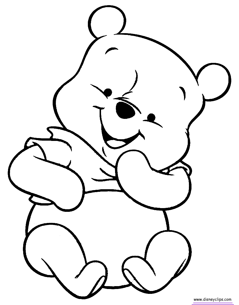 41+ Top Baby Winnie Pooh Coloring Pages Free Printable