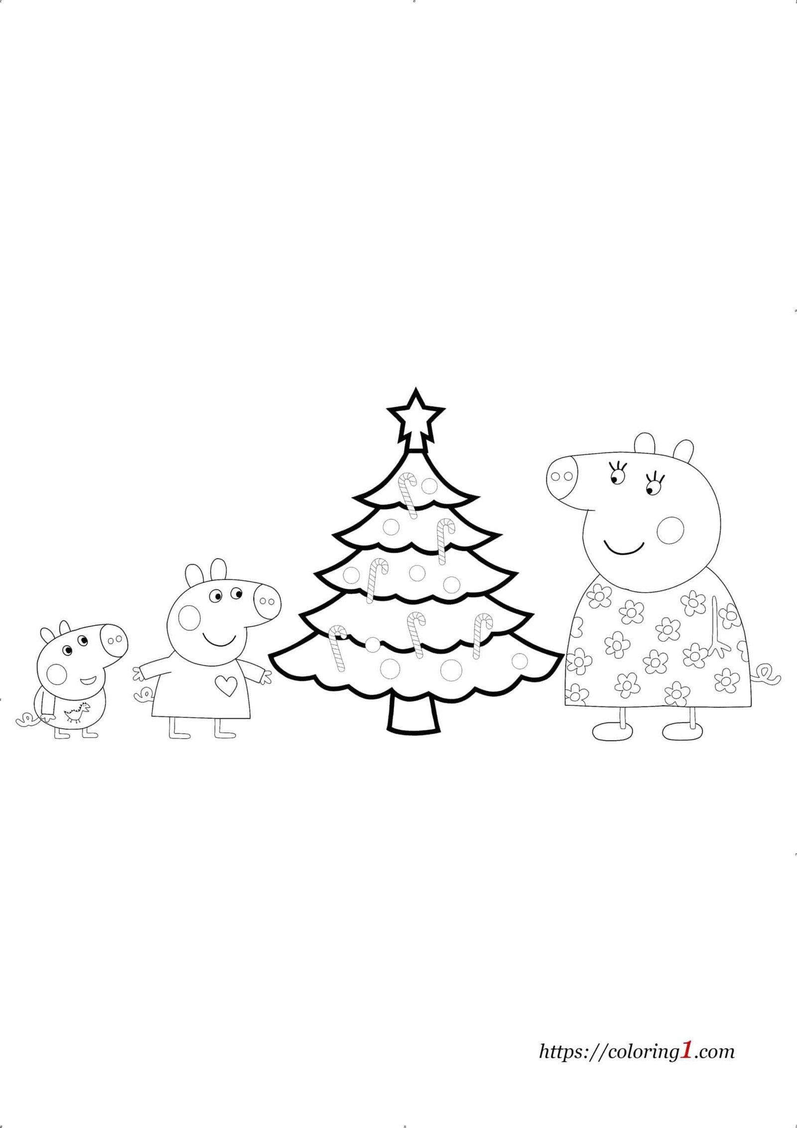 44+ Lovely Christmas Pig Coloring Pages PDF Printable