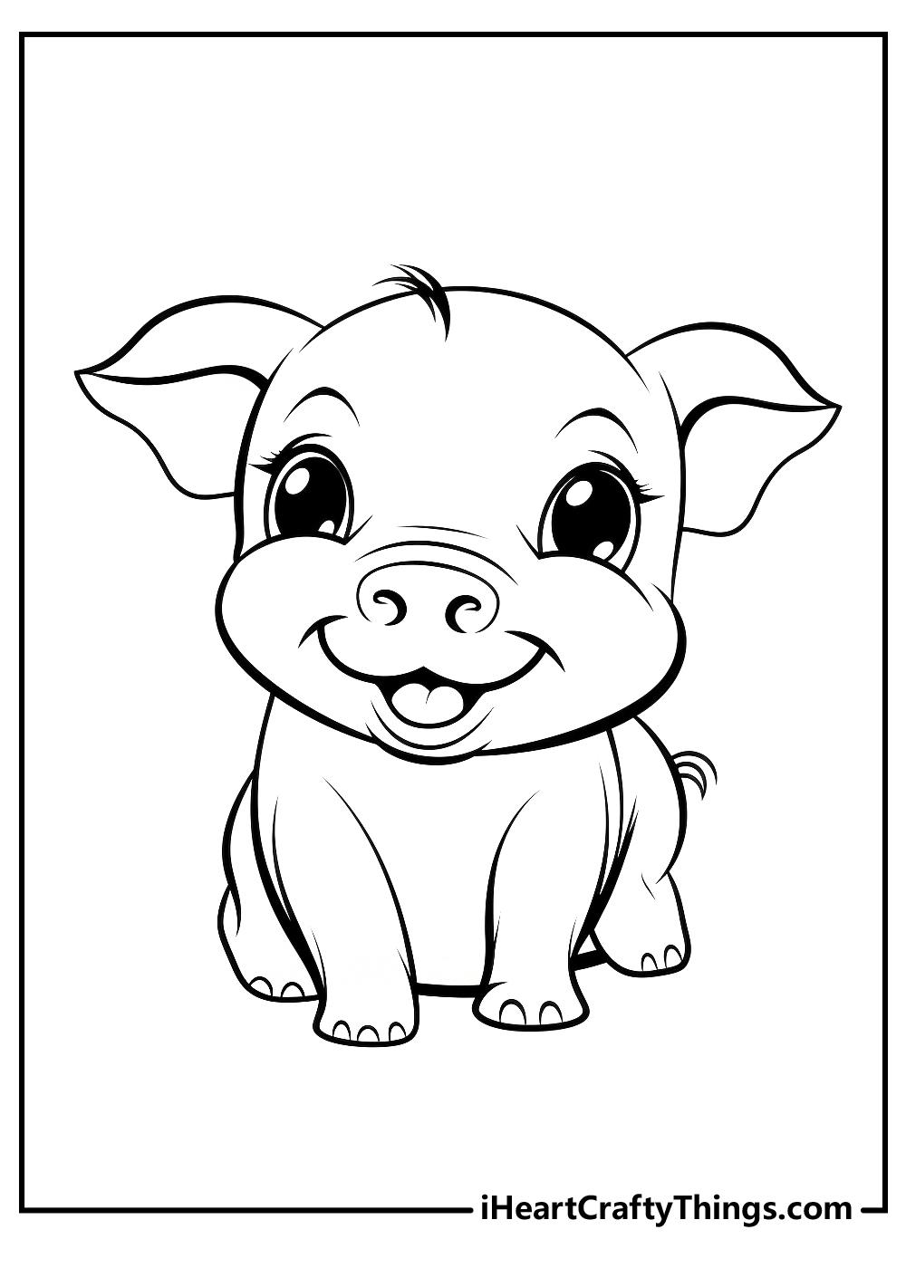 37+ Inspiring Christmas Pig Coloring Pages Art