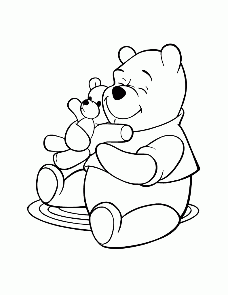 35+ Lovely Baby Pooh Bear Coloring Pages for Kids and Adult