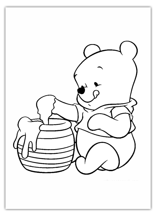 44+ Creative Baby Winnie Pooh Coloring Pages Easy Kids