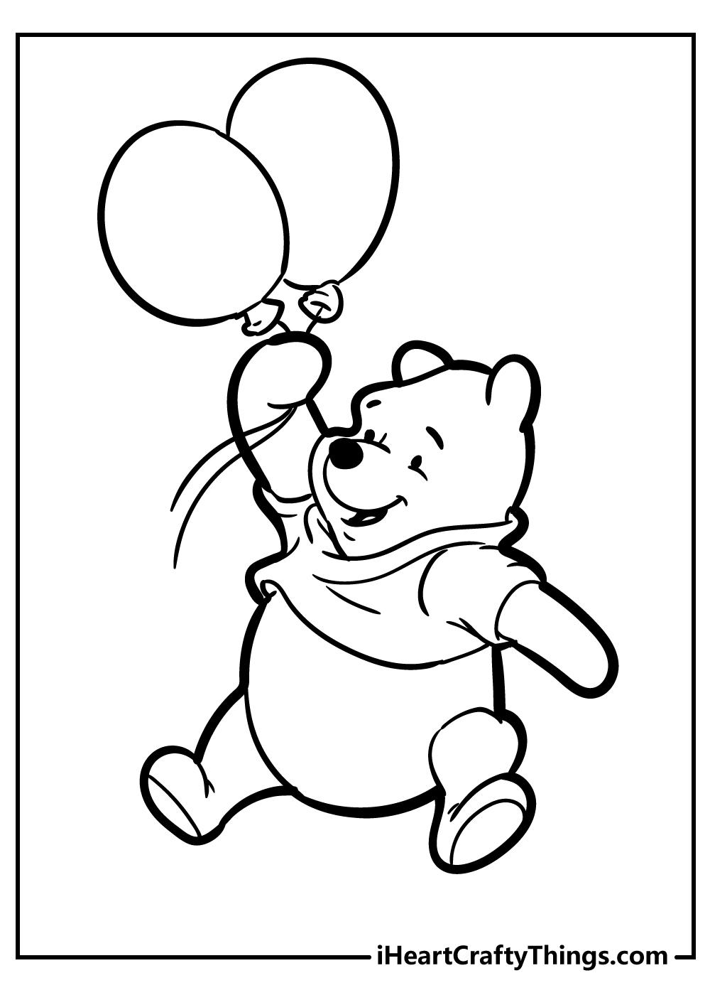 41+ Realistic Baby Pooh Bear Coloring Pages Aesthetic