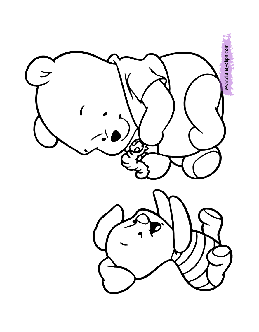 30+ Joyful Baby Pooh Bear Coloring Pages Cute