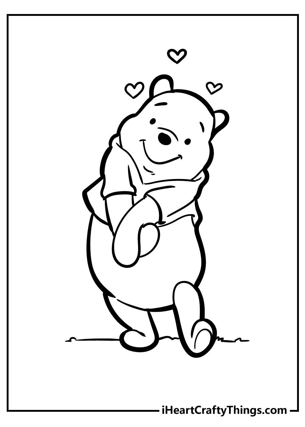 46+ Educational Baby Pooh Bear Coloring Pages for Kids and Adult