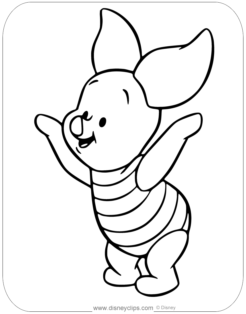 36+ Downloadable Baby Winnie Pooh Coloring Pages for Kids and Adult