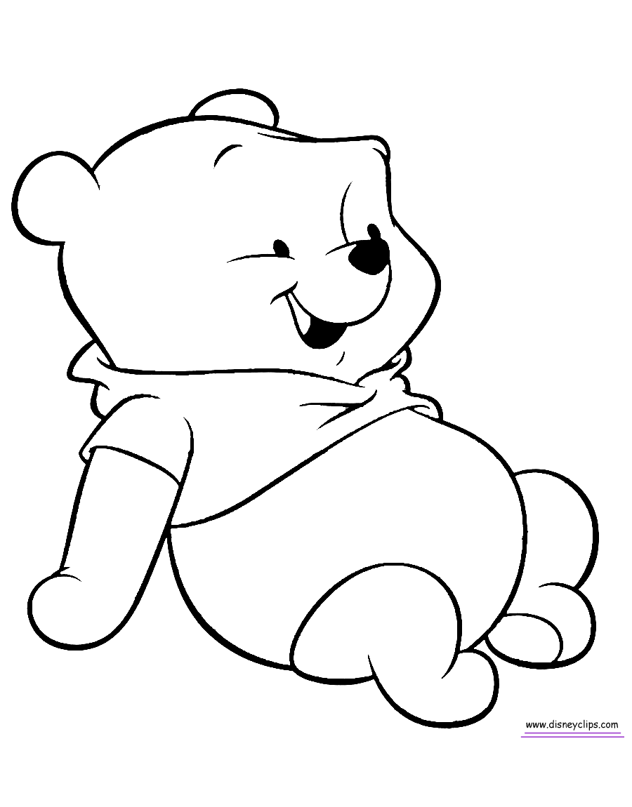 45+ New Baby Pooh Bear Coloring Pages Unique