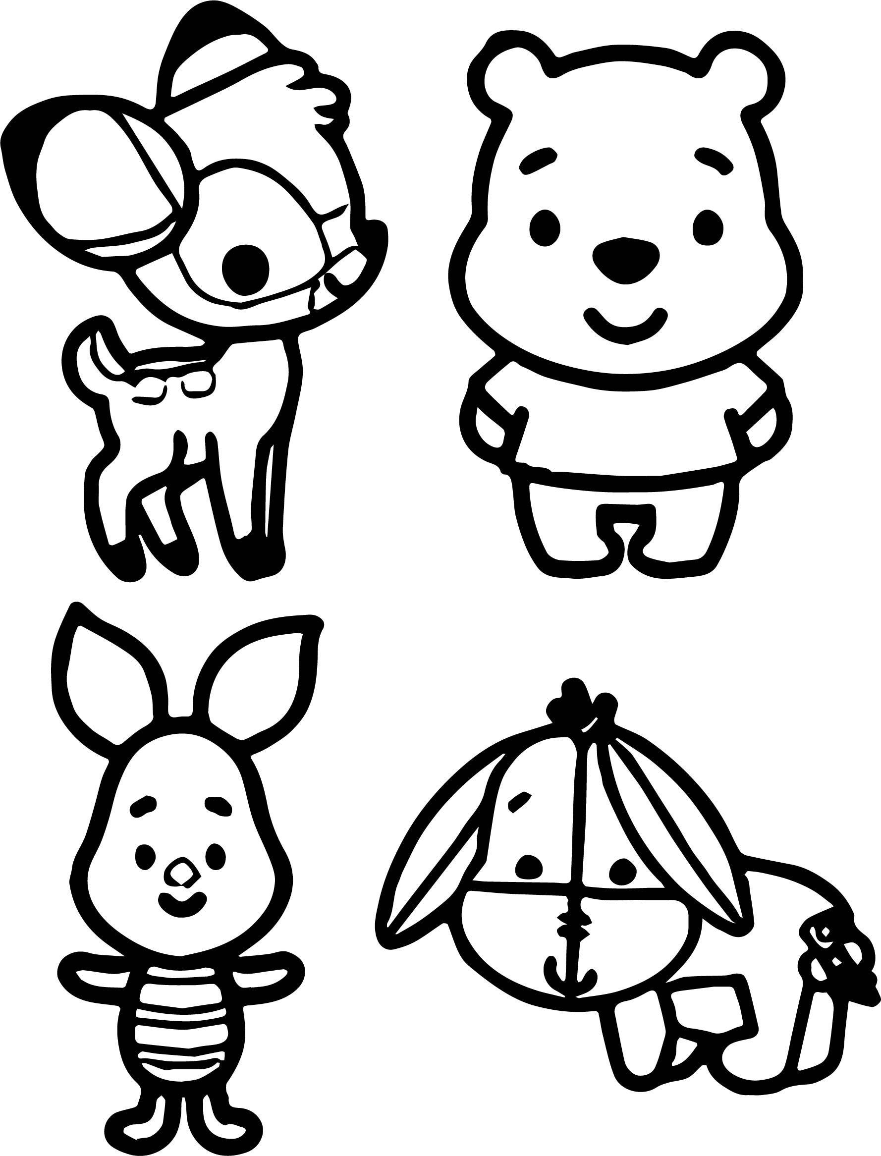 35+ Easy Baby Winnie Pooh Coloring Pages for Kids