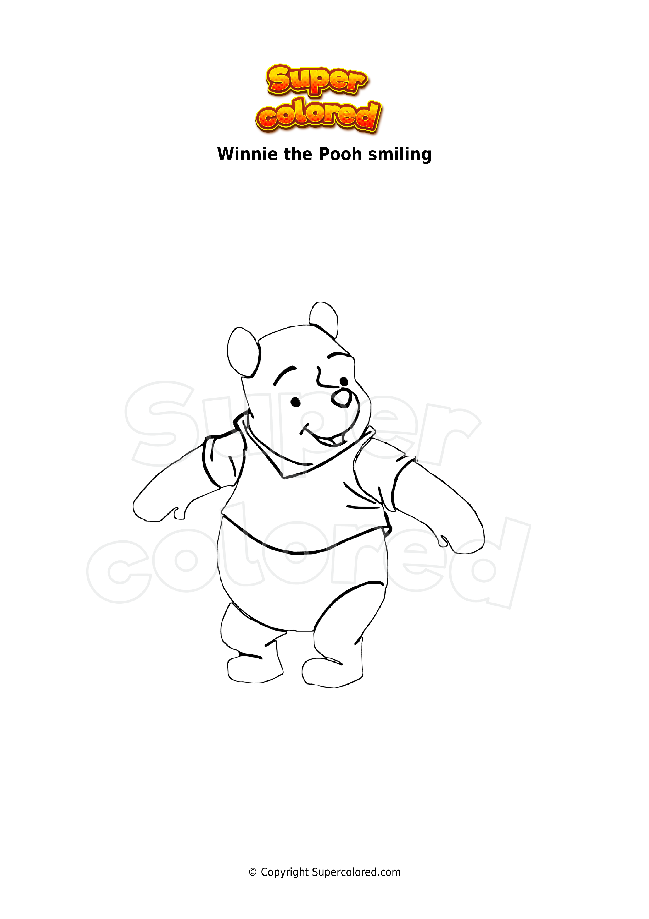 32+ Amazing Baby Pooh Bear Coloring Pages Detailed