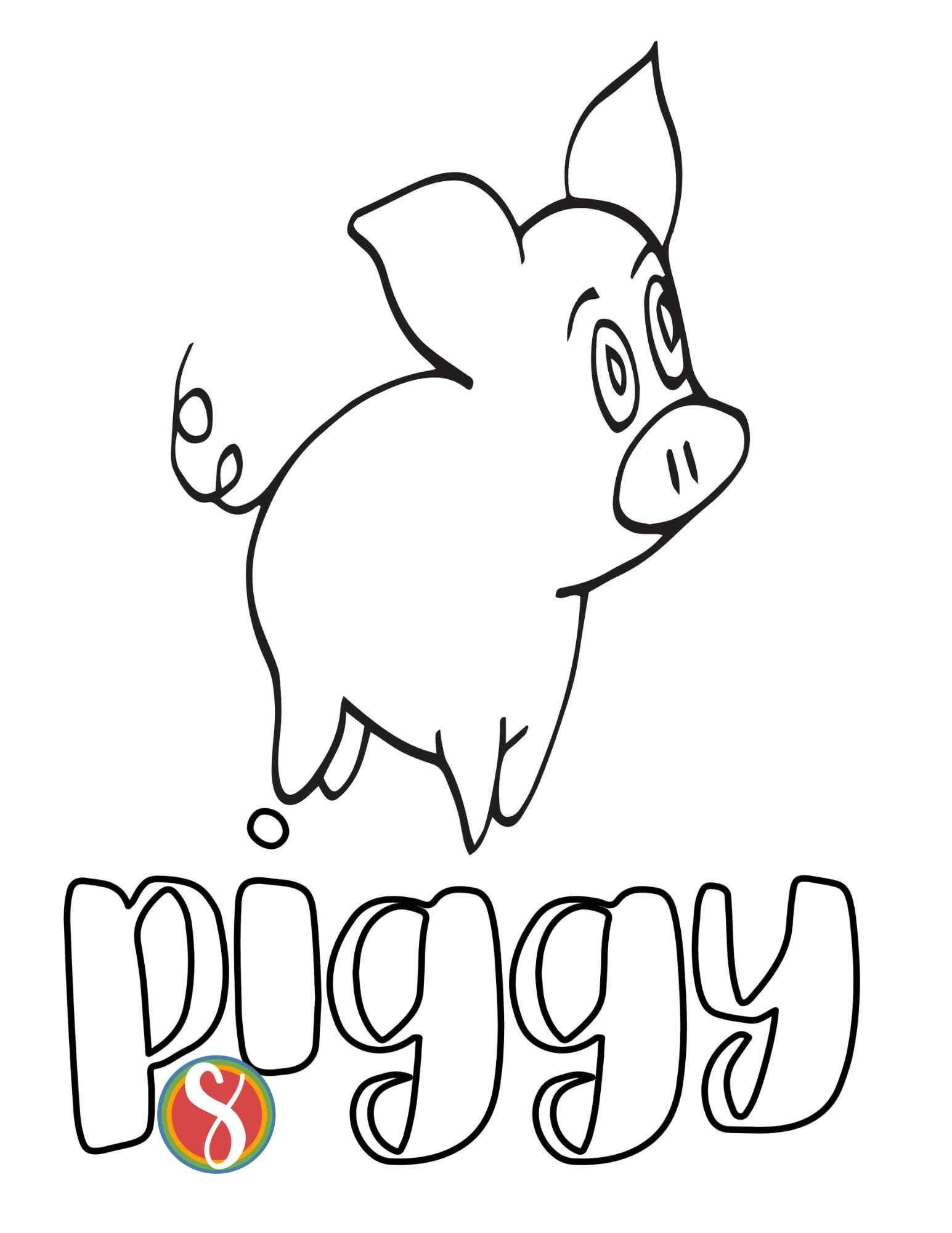 46+ Detailed Christmas Pig Coloring Pages Ideas