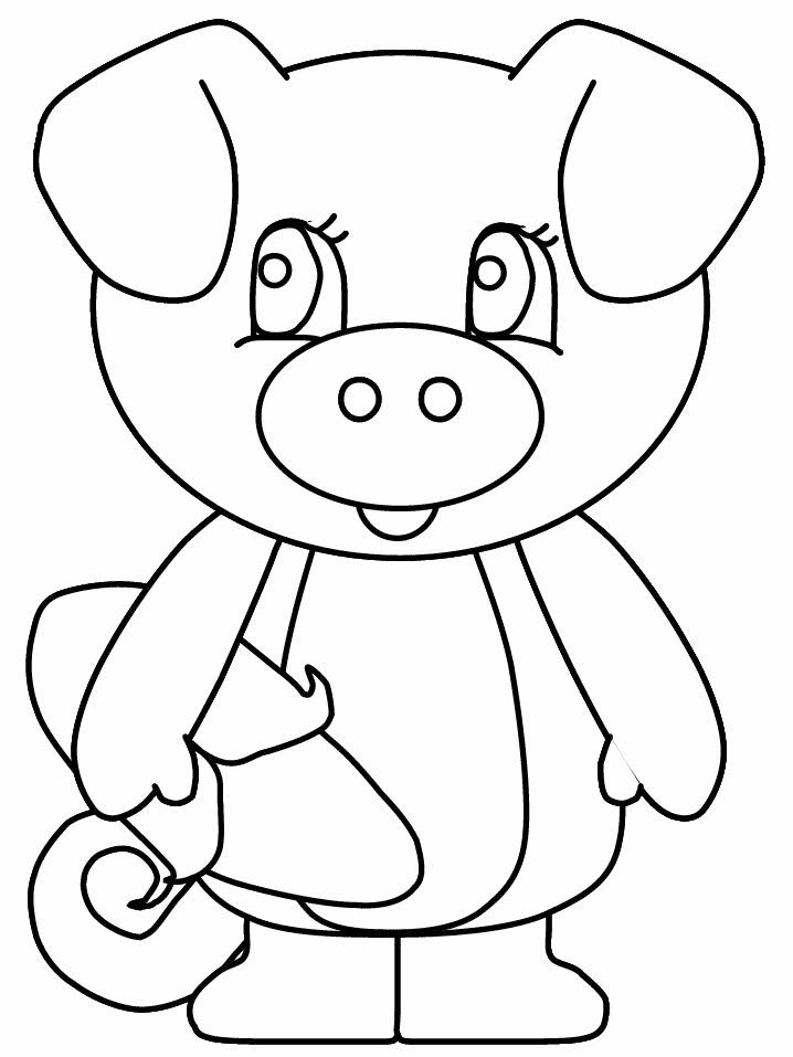 45+ Cute Christmas Pig Coloring Pages Download FREE