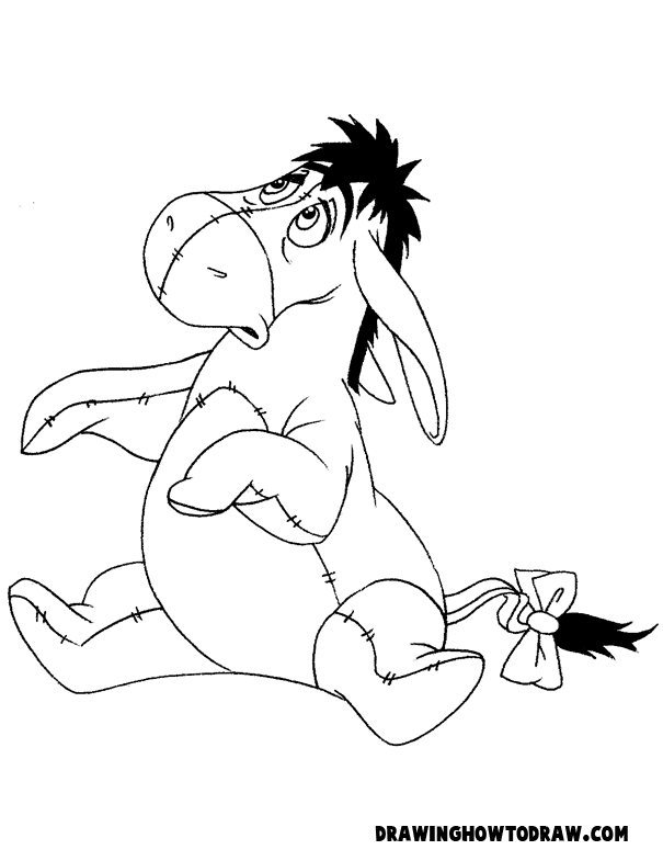 eeyore coloring book page png jpg