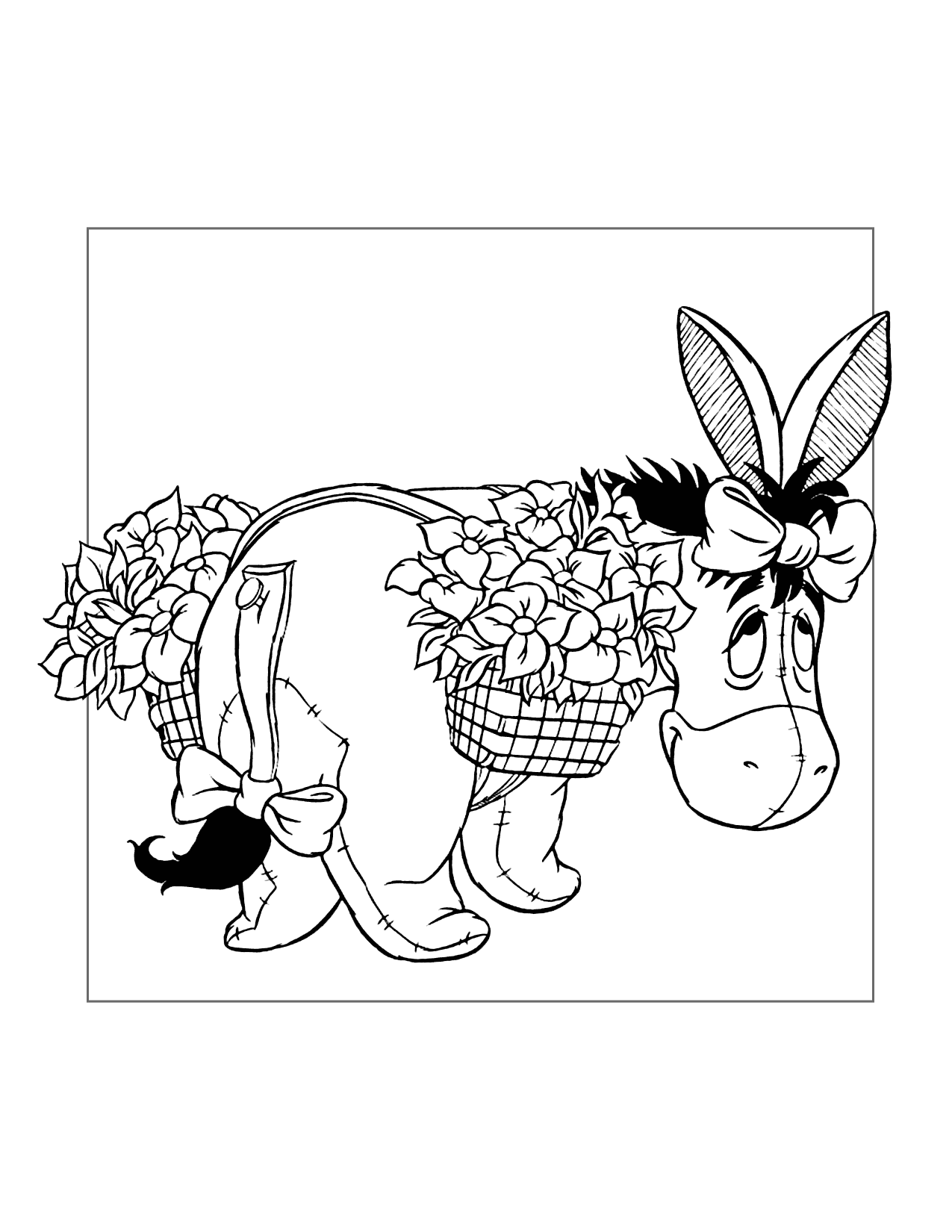 eeyore flowers coloring page png jpg