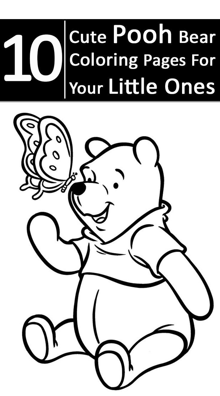 30+ Cute Baby Pooh Bear Coloring Pages Realistic