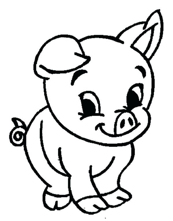 47+ Adorable Christmas Pig Coloring Pages with Simple Outline