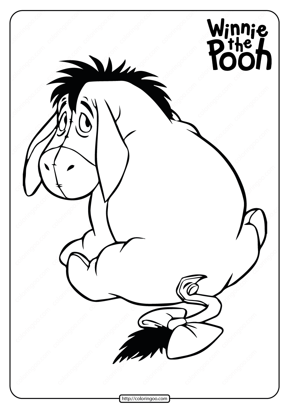 printable winnie the pooh eeyore coloring page png jpg