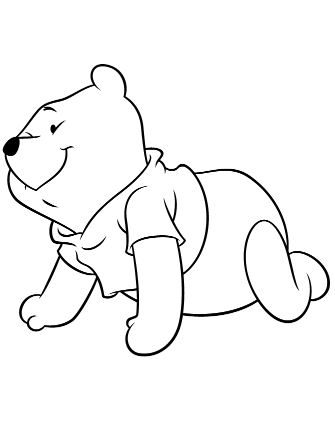 42+ Whimsical Baby Pooh Bear Coloring Pages for Kids and Adult