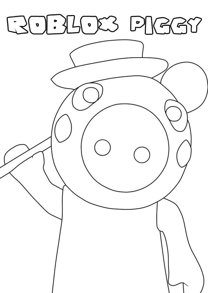 49+ Realistic Piggy Printable Coloring Pages Download FREE