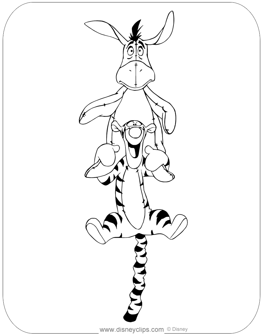 tigger eeyore coloring png jpg