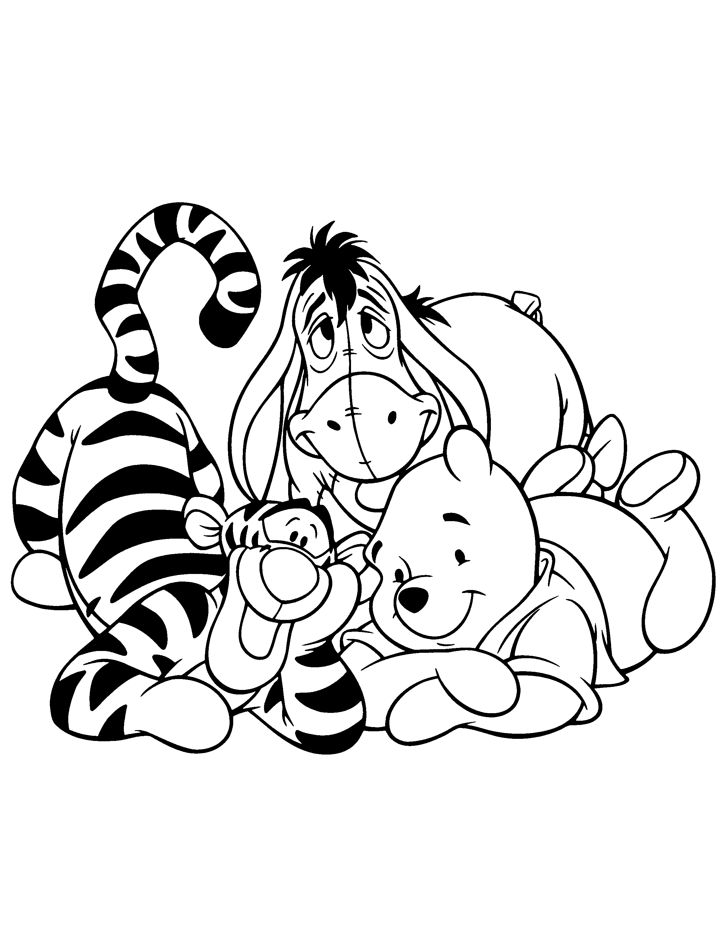 31+ Downloadable Baby Winnie Pooh Coloring Pages Download FREE