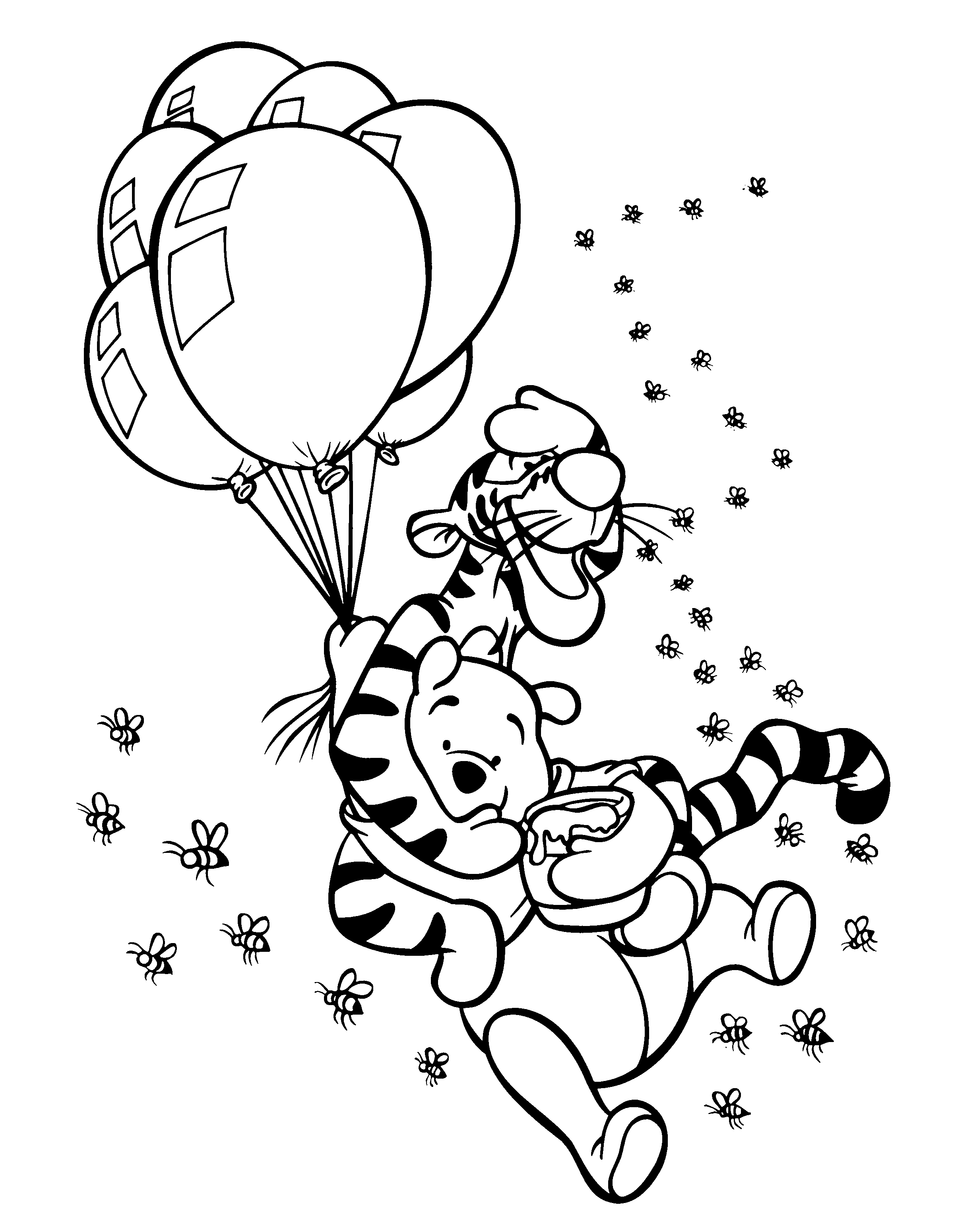 49+ Realistic Baby Winnie Pooh Coloring Pages for Kids