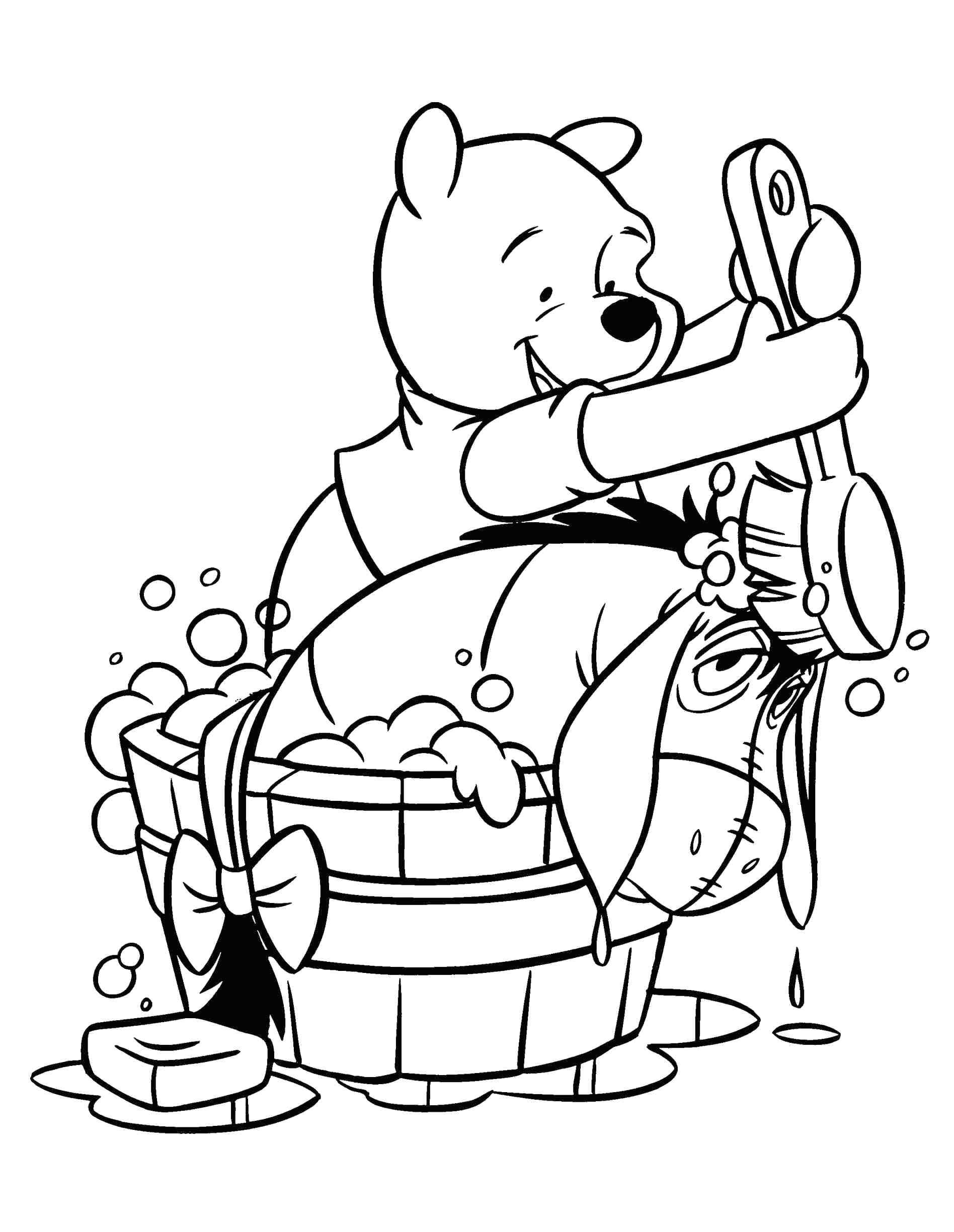 44+ Happy Baby Winnie Pooh Coloring Pages to Print