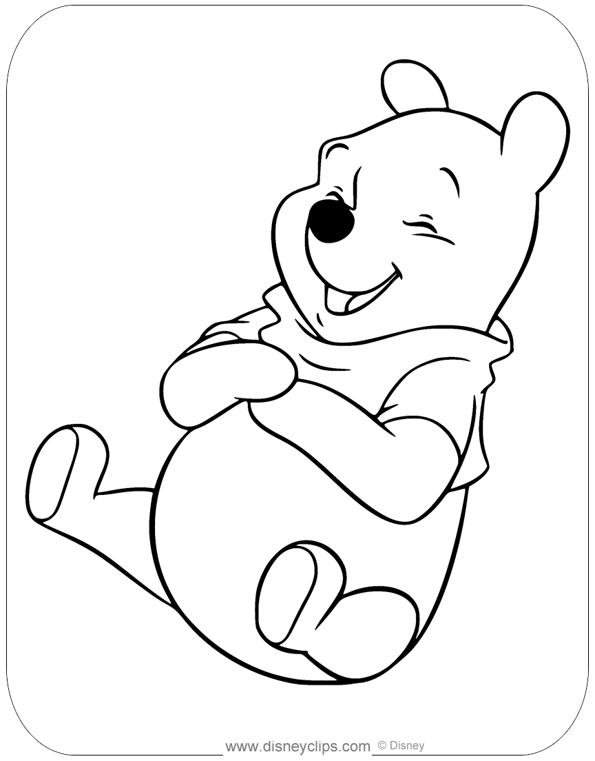 38+ Relaxing Baby Pooh Bear Coloring Pages Realistic