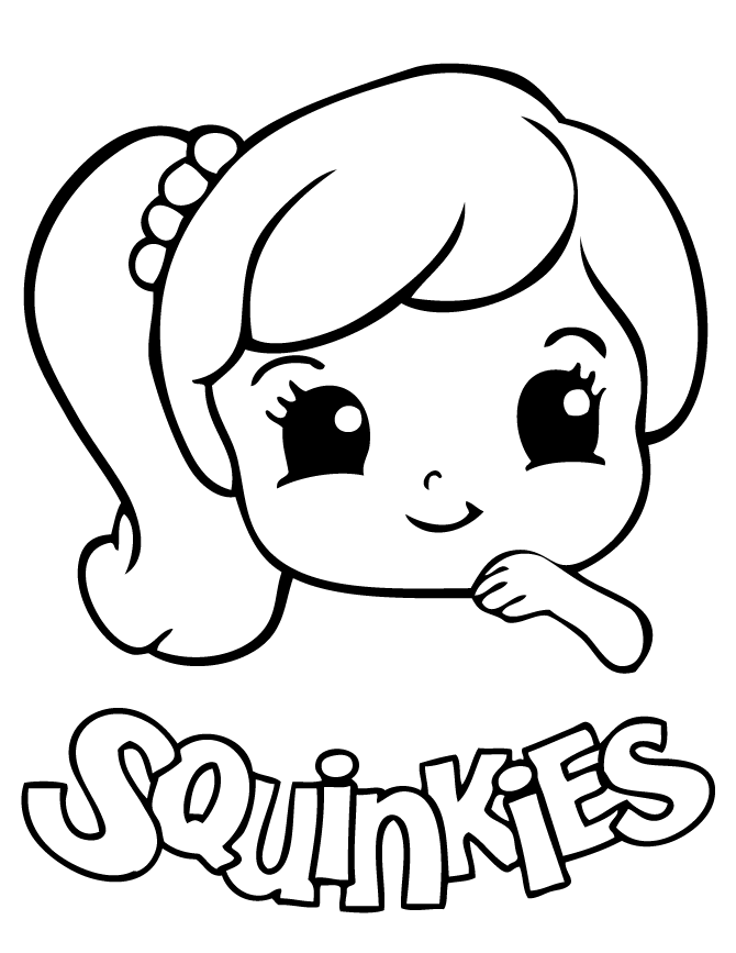 10 Adorable Cute Girl Cartoon Coloring Pages for Creative Fun