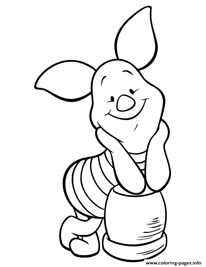 34+ Download Classic Piglet Coloring Pages Colored