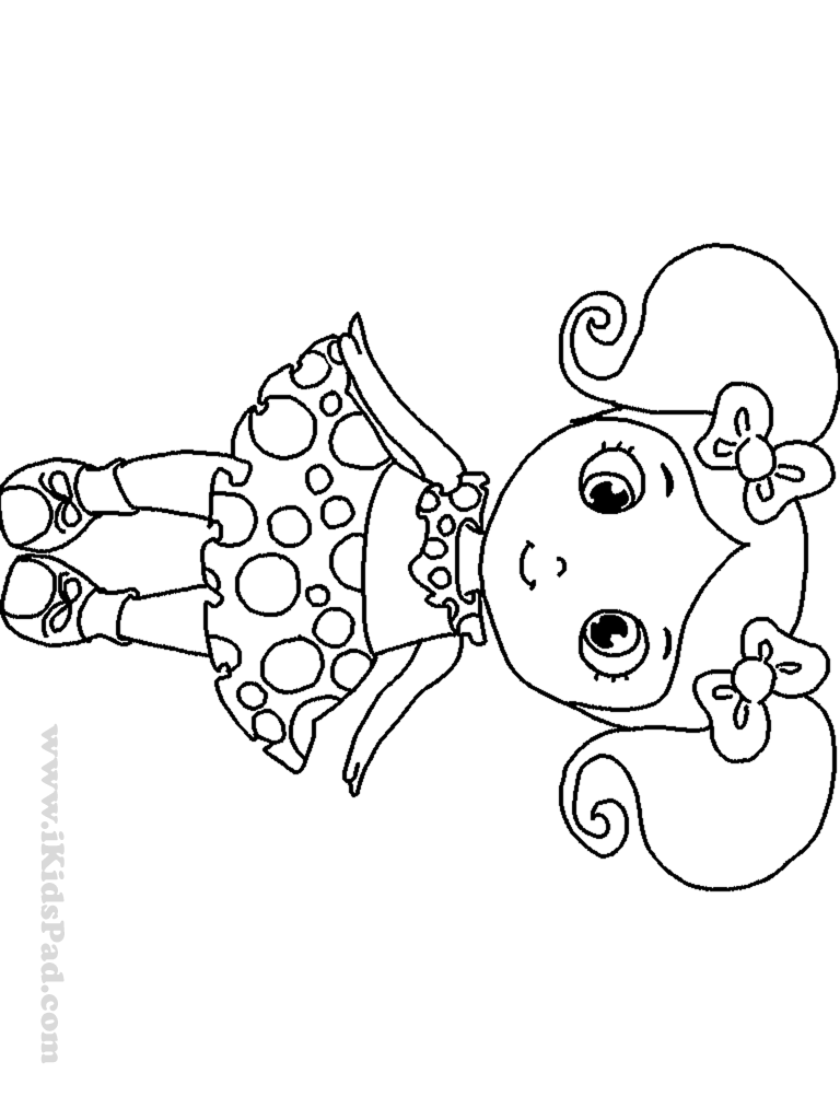 10 Adorable Cute Girl Cartoon Coloring Pages for Creative Fun