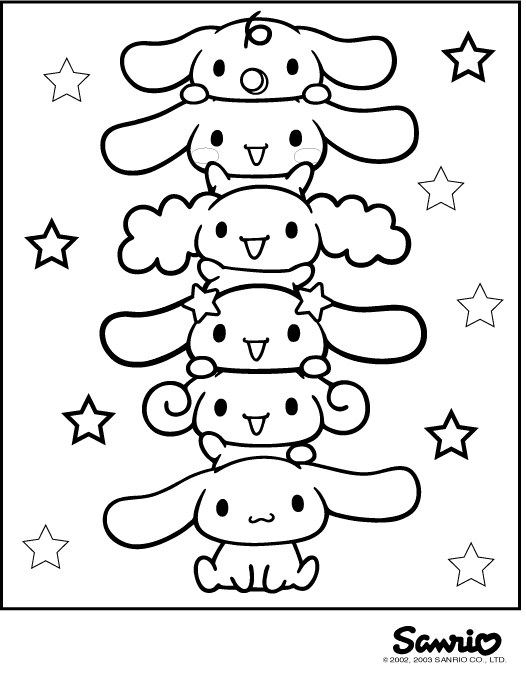 39+ Unique Cartoon Coloring Pages Sanrio Free Printable