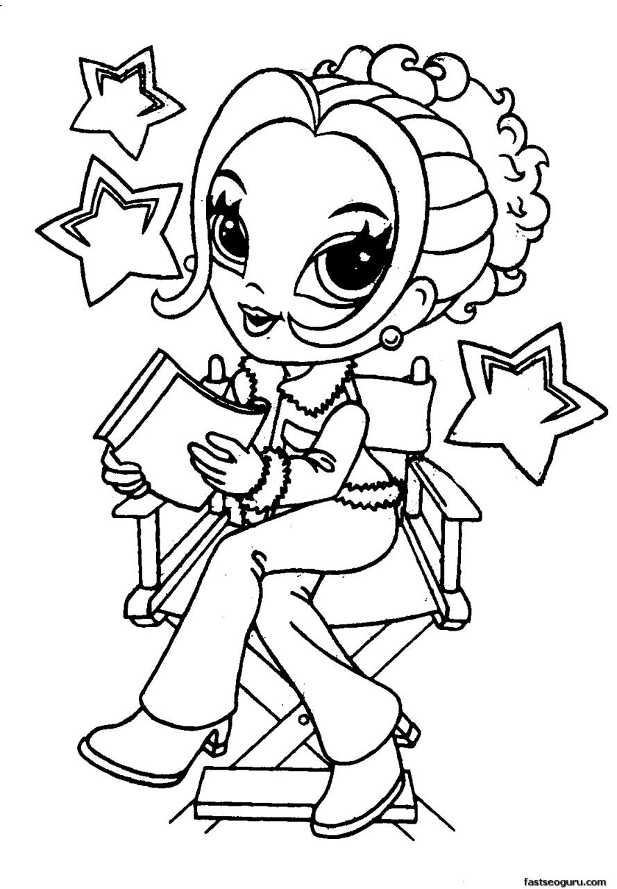 10 Adorable Cute Girl Cartoon Coloring Pages for Creative Fun