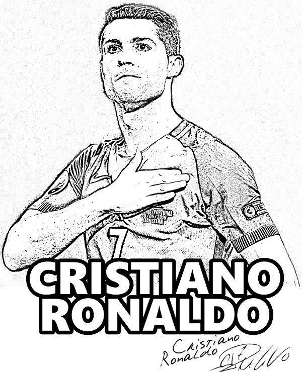 50+ Top Coloring Pages for Kids Ronaldo Book Pages