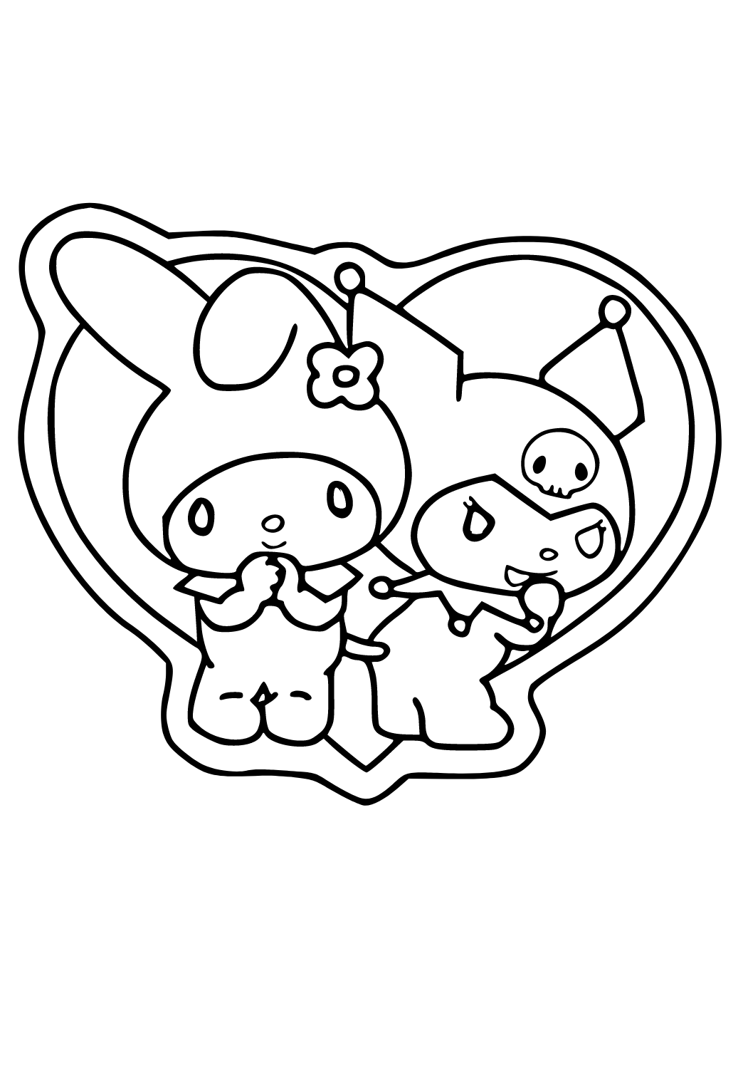 38+ Download Cartoon Coloring Pages Sanrio Colored