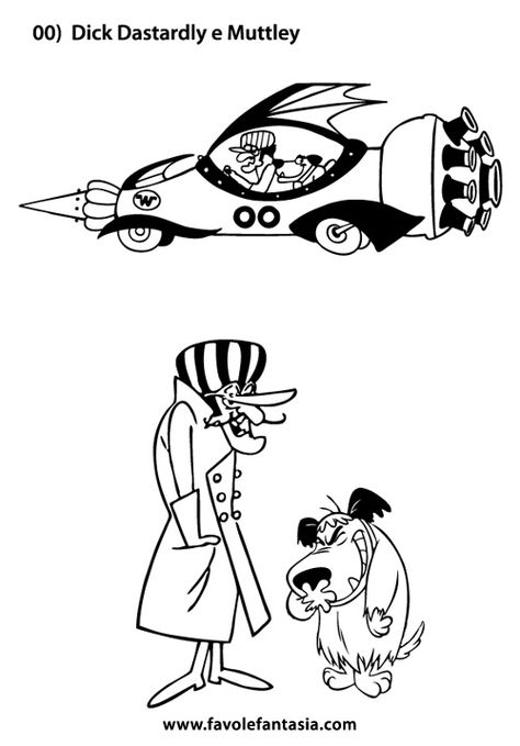 10 Fun Retro Cartoon Coloring Pages to Download