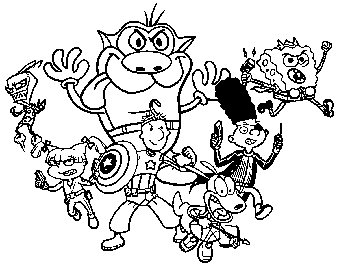 10 Classic 90s Disney Cartoon Coloring Pages for All Ages