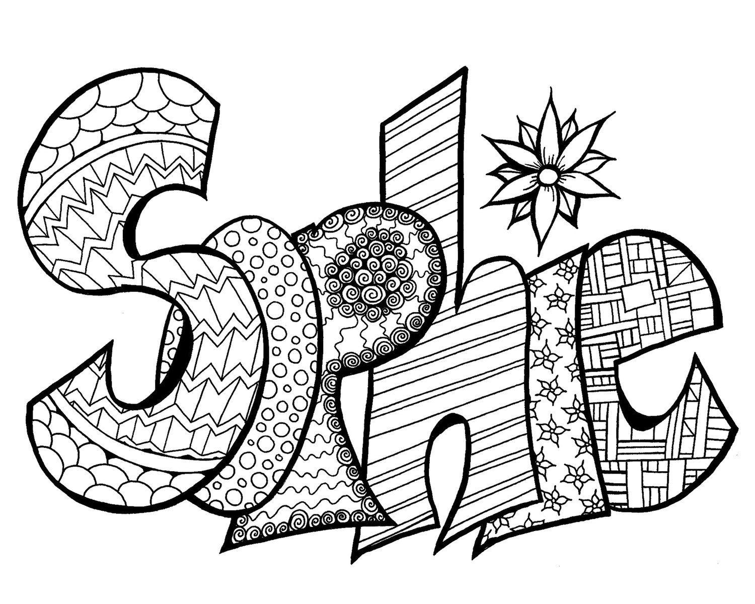 30+ Top Name Coloring Pages Book Pages