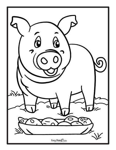 50+ Download Unicorn Pig Coloring Pages Colored