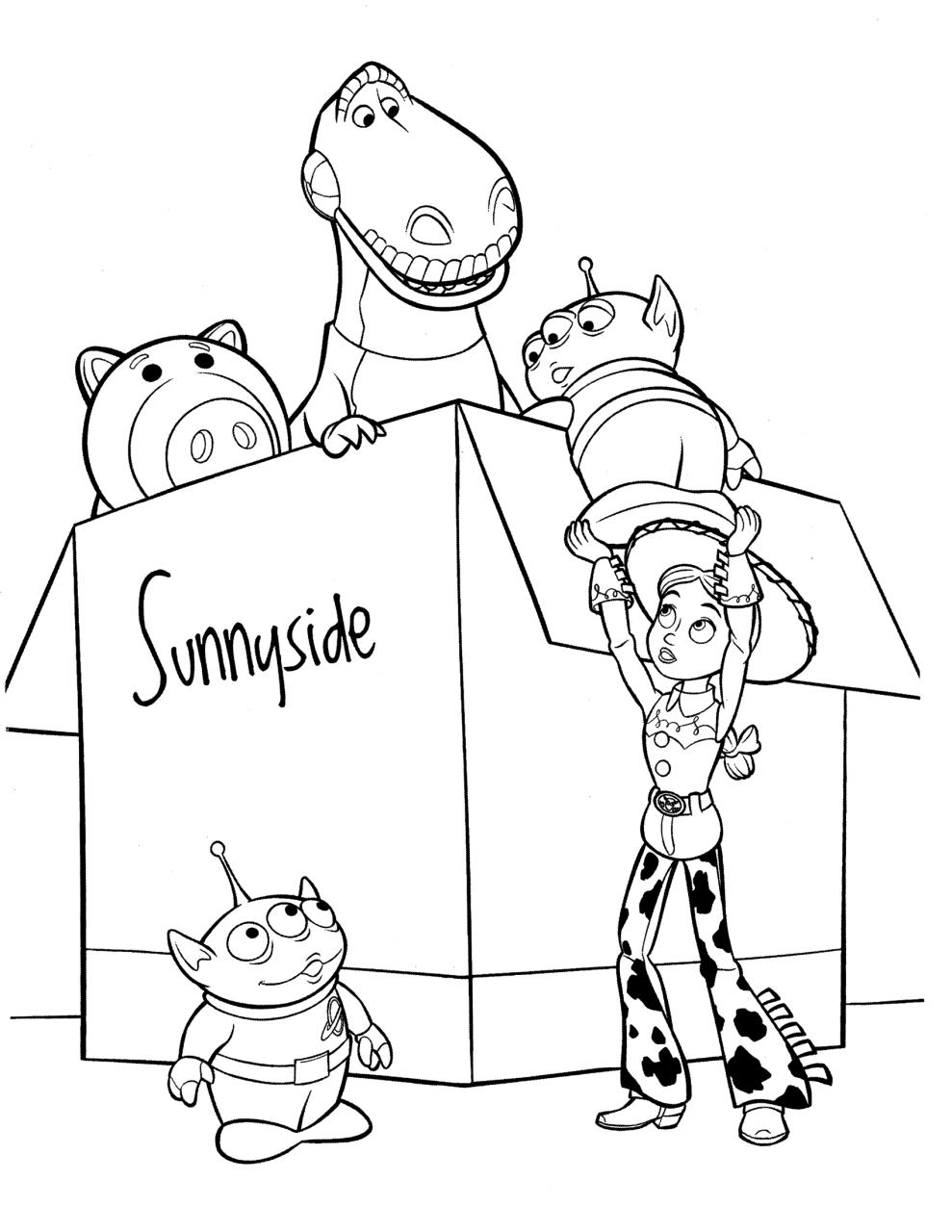 10 Fun Cartoon Coloring Pages Toy Story to Print