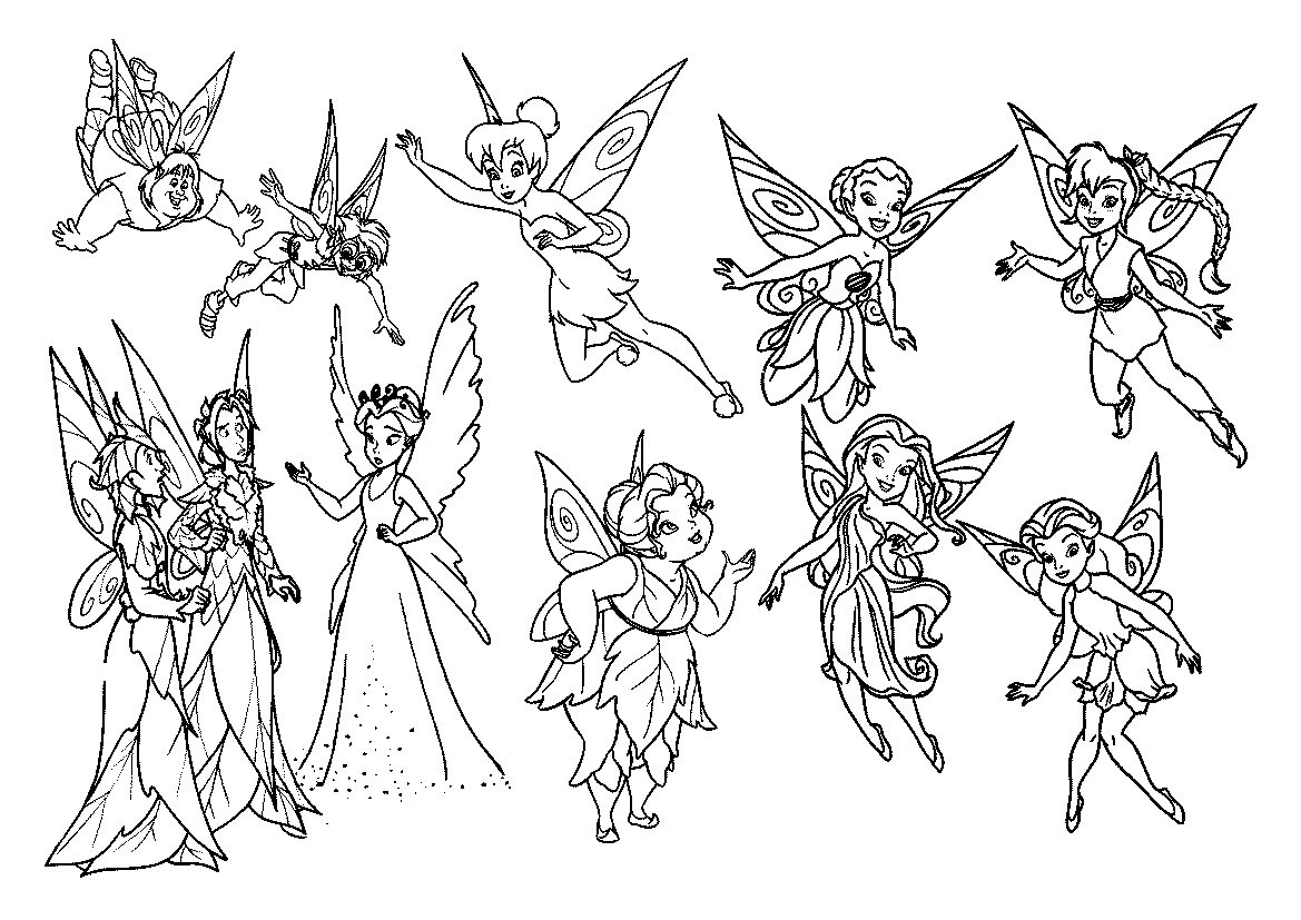 10 Magical Tinkerbell Coloring Pages for Fairy Fans