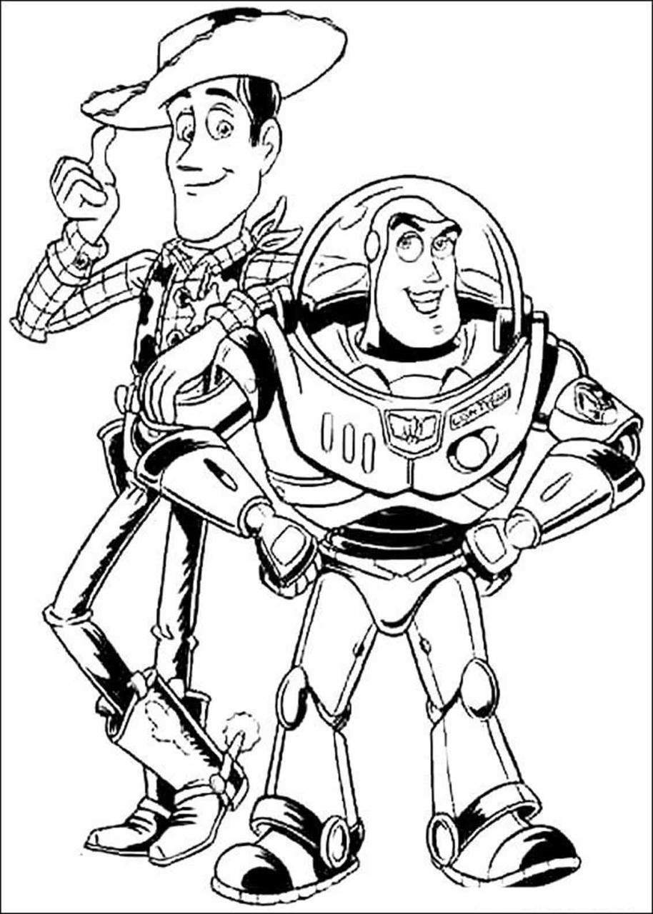 10 Fun Cartoon Coloring Pages Toy Story to Print