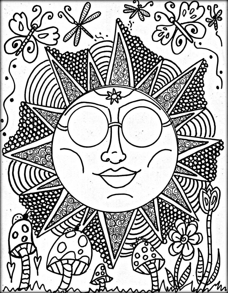 41+ Free Trippy Cartoon Coloring Pages Printable for Adult