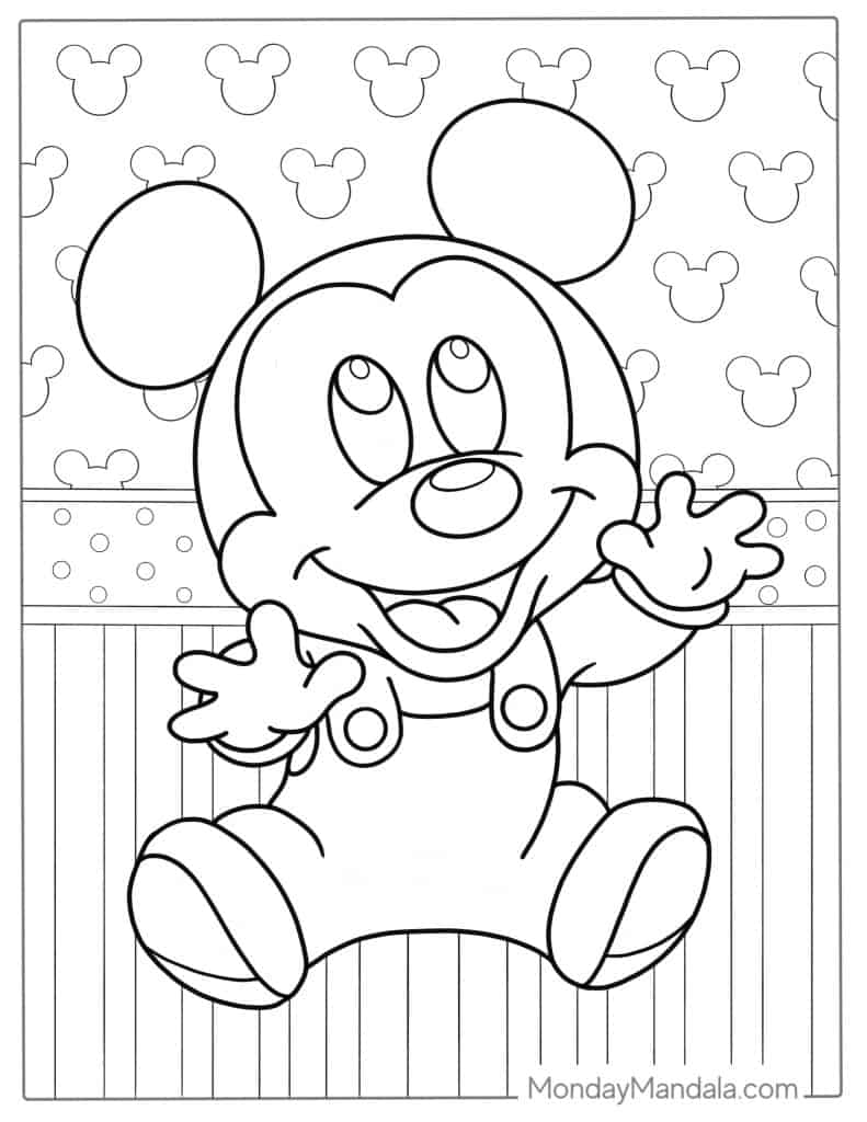 10 Adorable Mickey Mouse Coloring Pages for Disney Enthusiasts