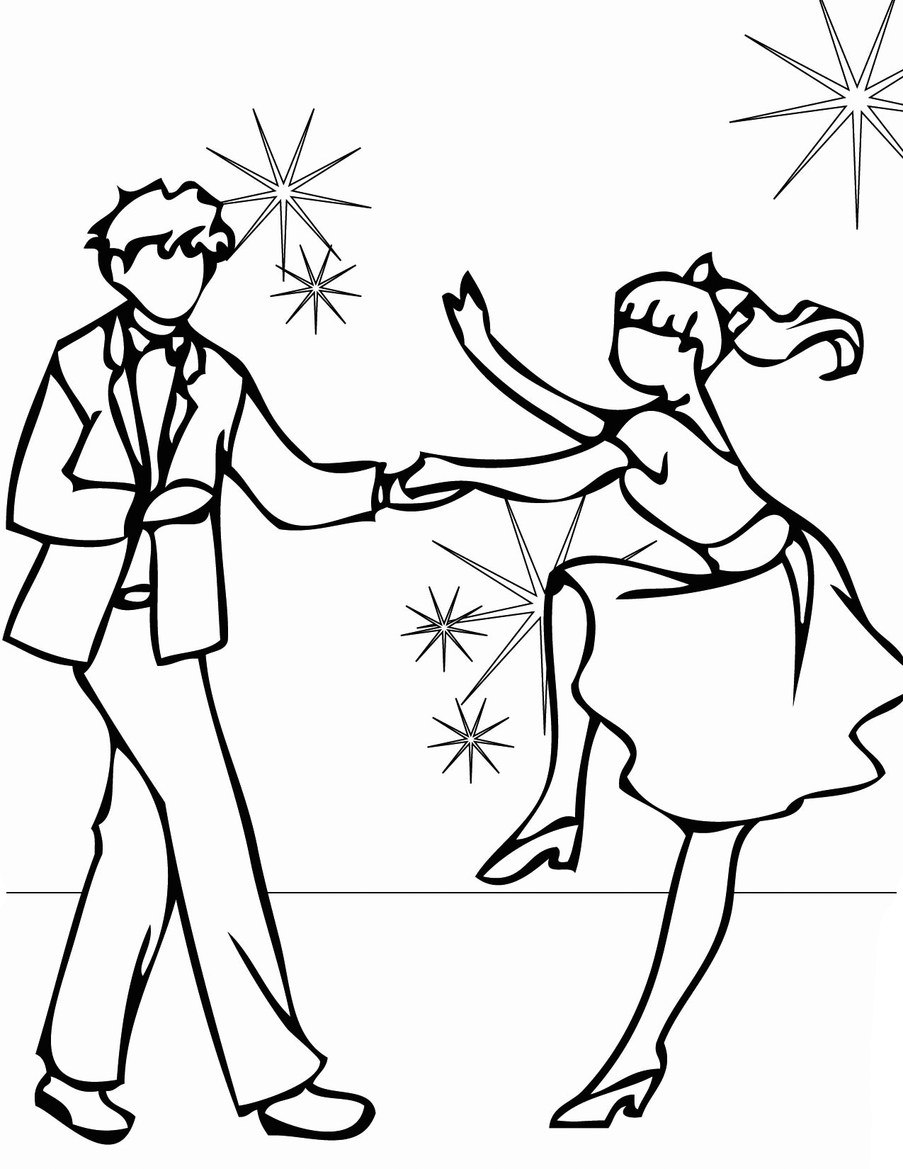 34+ Top Cute Dance Coloring Pages Free Printable