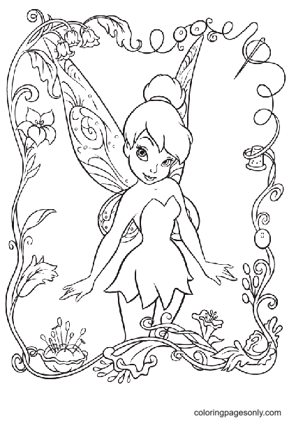 10 Magical Tinkerbell Coloring Pages for Fairy Fans