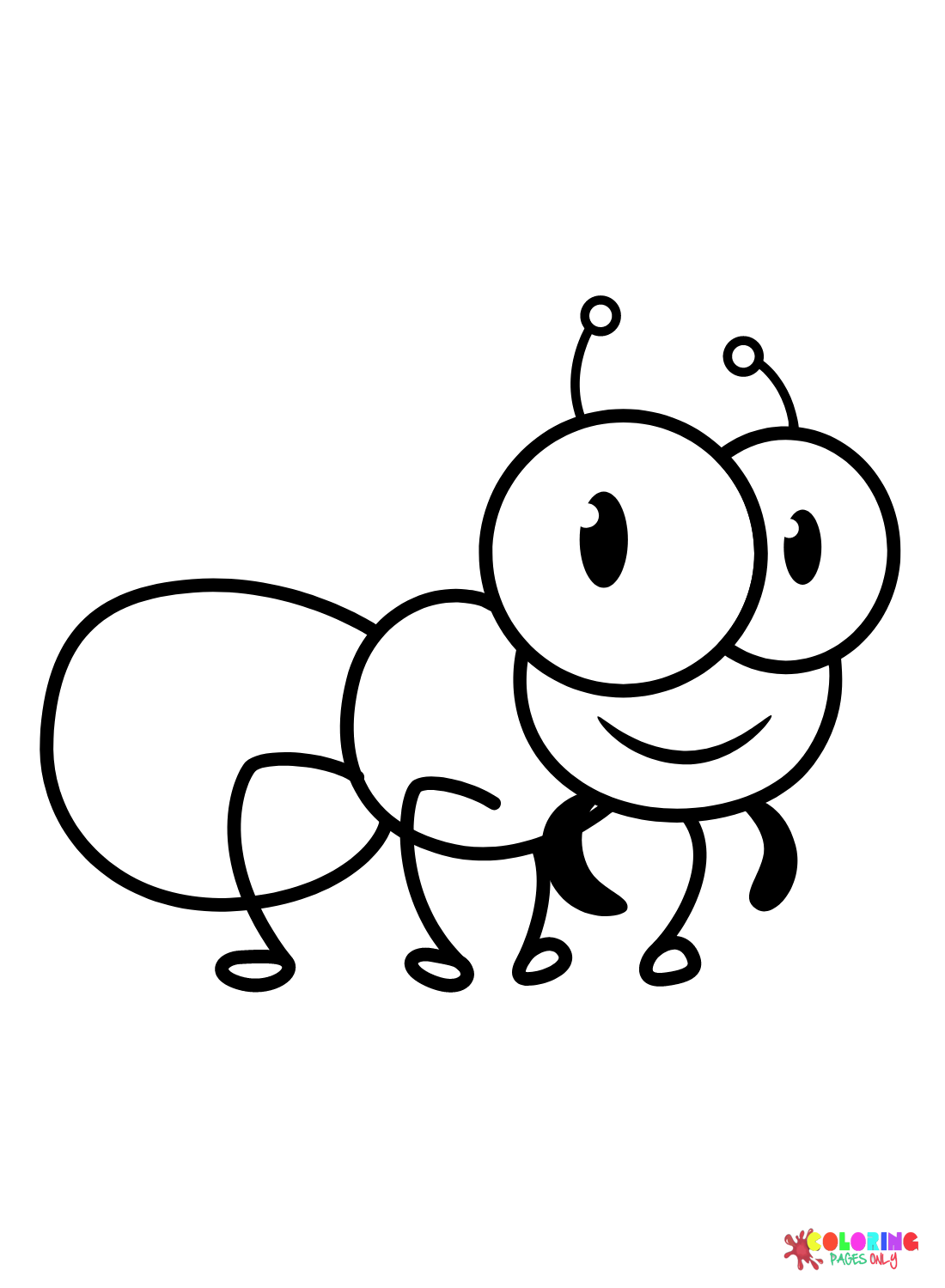 34+ Printable Cute Ant Coloring Pages Line Art