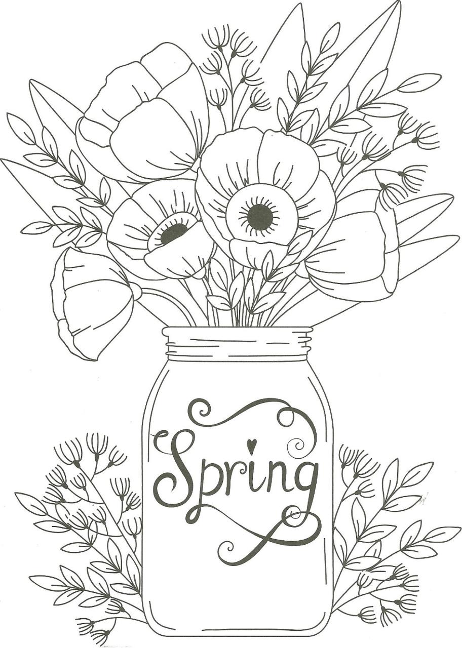 10 Fun Spring Coloring Pages for Seasonal Joy and Creativity