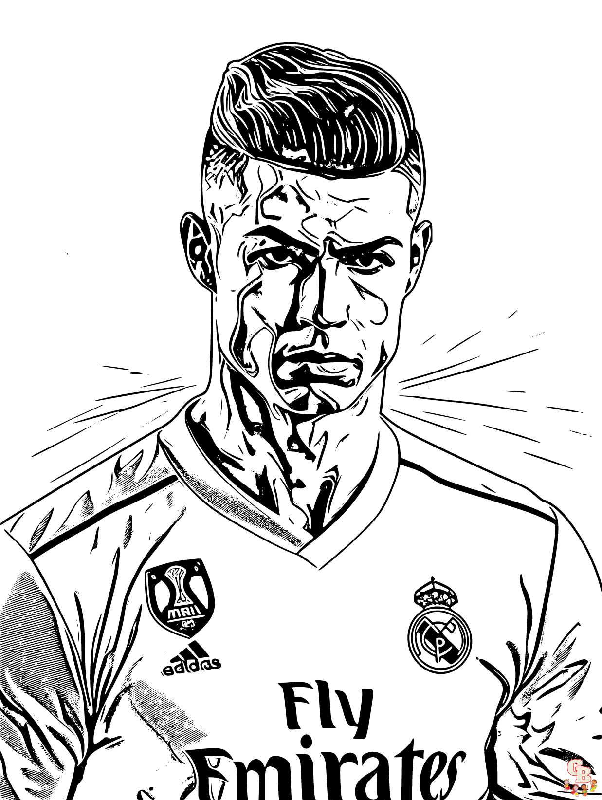 49+ Free Coloring Pages for Kids Ronaldo Line Art